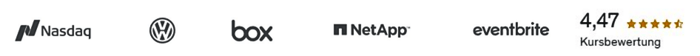 Nasdaq, Volkswagen, Box, NetApp, Eventbrite und 4,47 Sterne Kursbewertung